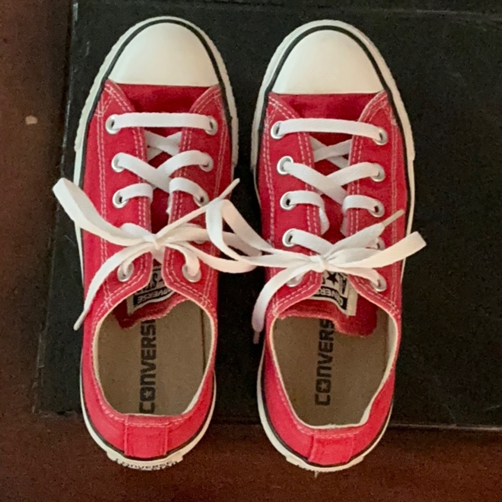 Converse Red and White Chuck Taylor Sneakers